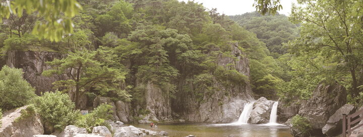 포항 보경사 내연산 폭포