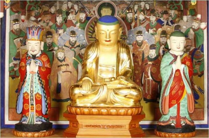 서울 청룡사 석조지장보살삼존상 및 시왕상 일괄