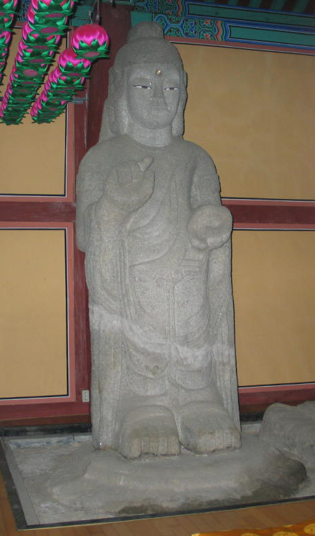 논산 개태사지 석조여래삼존입상