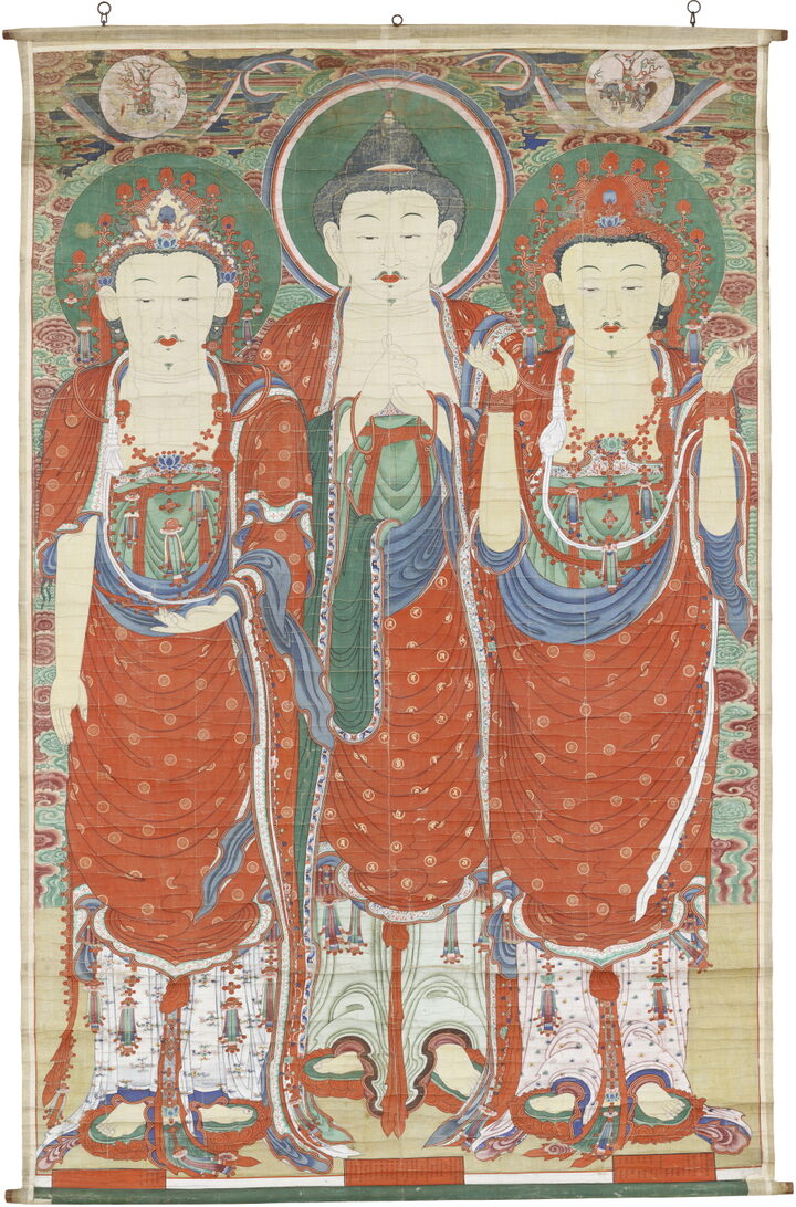 서울 청룡사 비로자나불 삼신괘불도