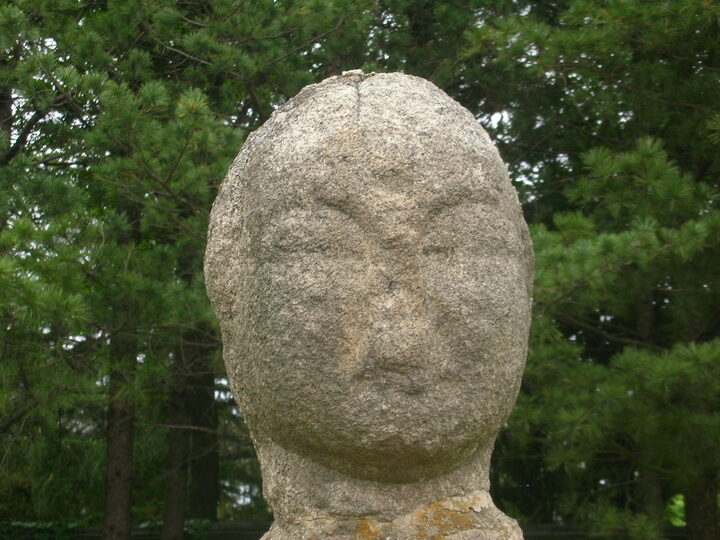 강릉석불여래입상 불두
