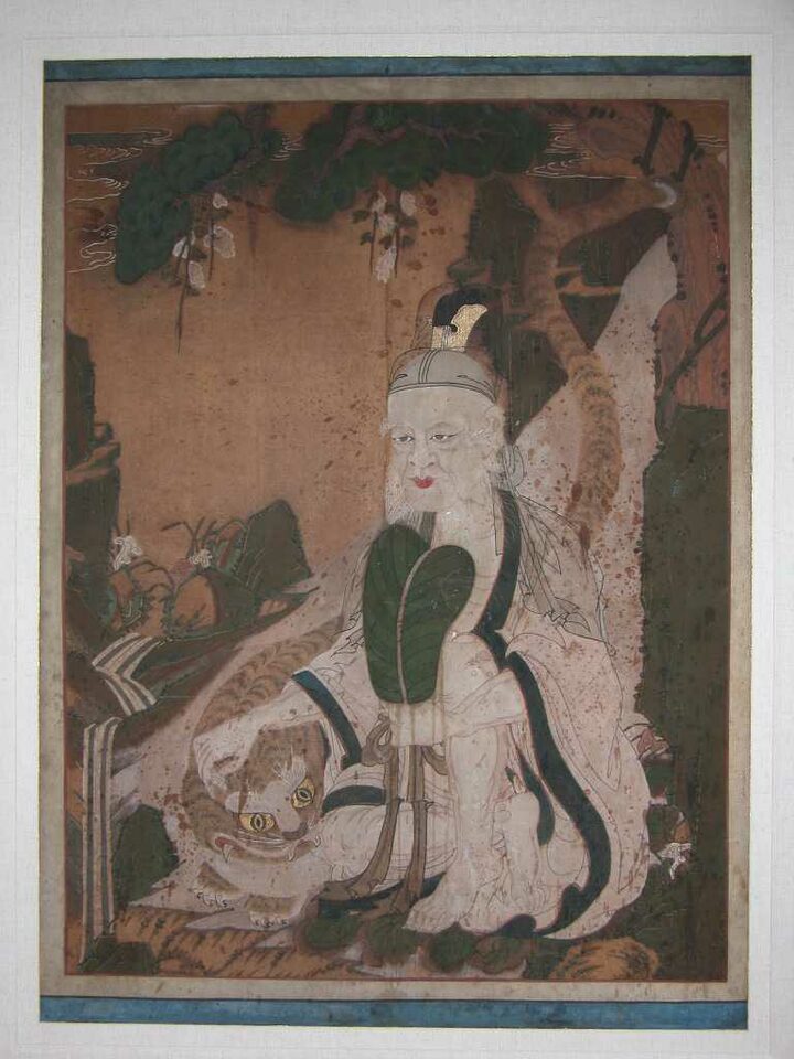 법수선원 산신도