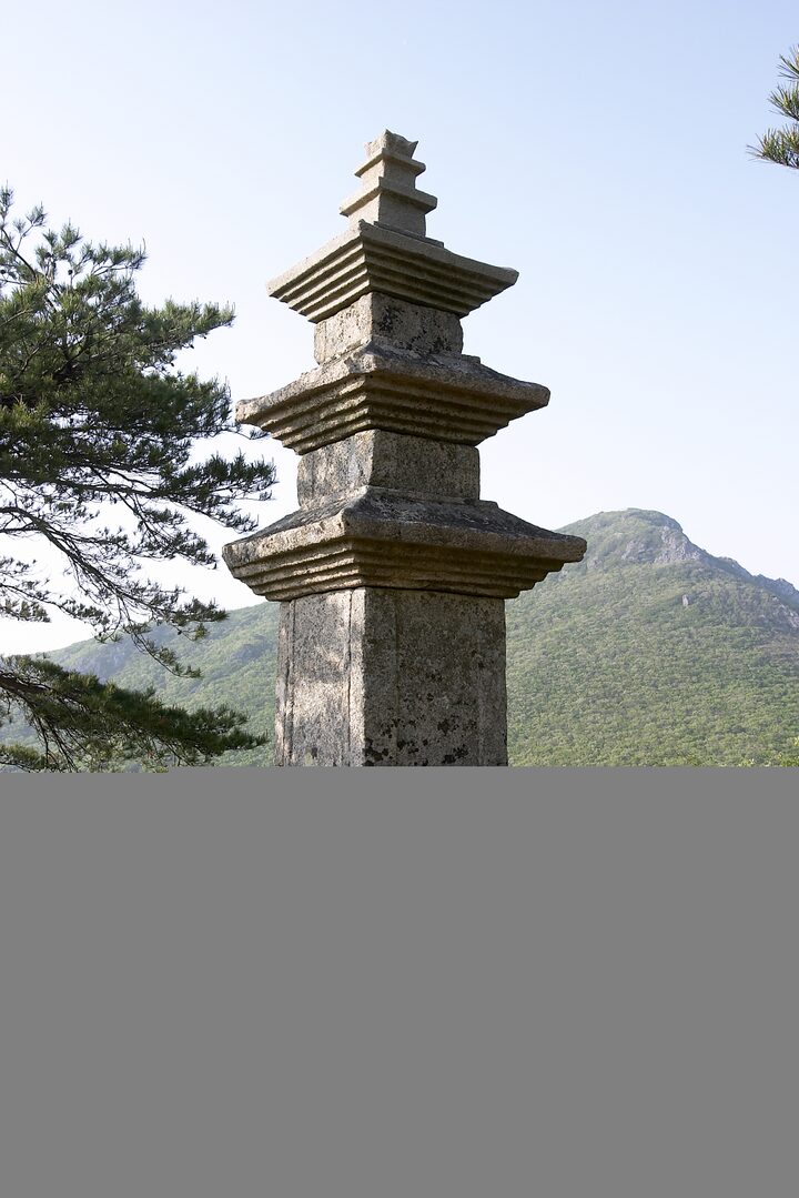 전라남도 문화재자료 대흥사북미륵암동삼층석탑