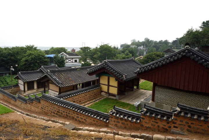 행주서원지 뒤에서 본 전경 (촬영년도 : 2015년)