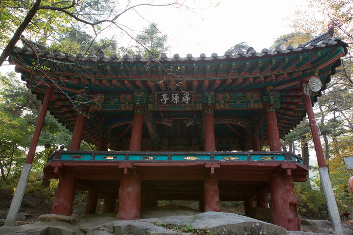 함양심원정_밑에서 바라본 심원정 (촬영년도 : 2015년)