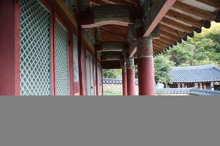 용강서원_사당 기둥 (촬영년도 : 2015년)