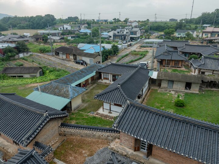 아산 박우현가옥(항공사진)_전경(항공) (촬영년도_2024년)