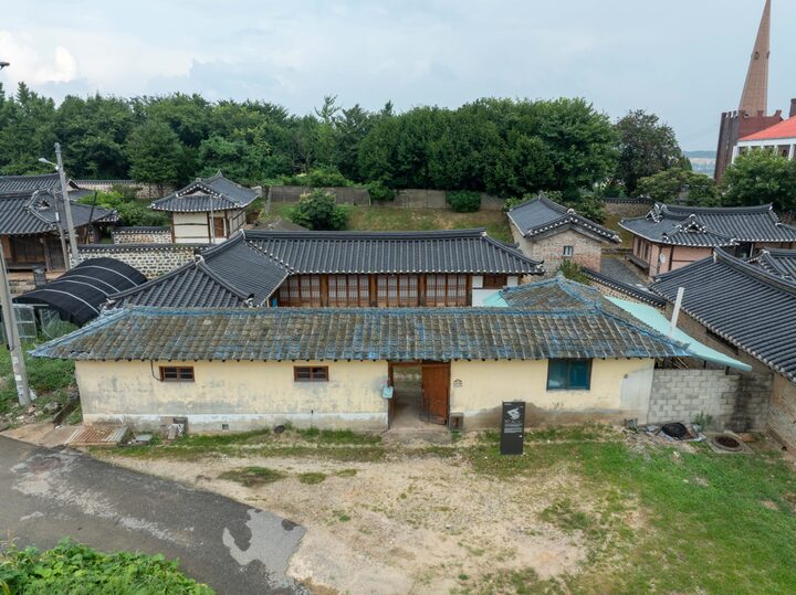 아산 박우현가옥(항공사진)_전경(항공) (촬영년도_2024년)