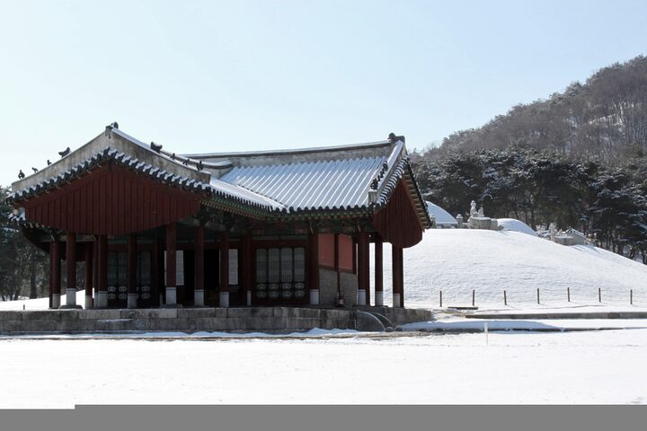 의릉의 겨울 / 2012년 겨울 의릉전경(저작권:문화재청)