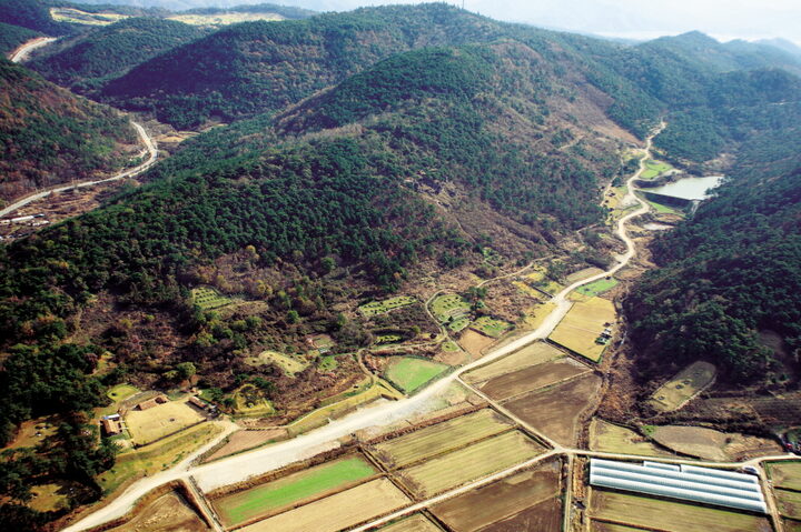 화순 효산리와 대신리 지석묘군 원경