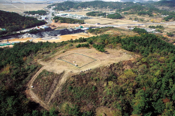 순천 검단산성 전경