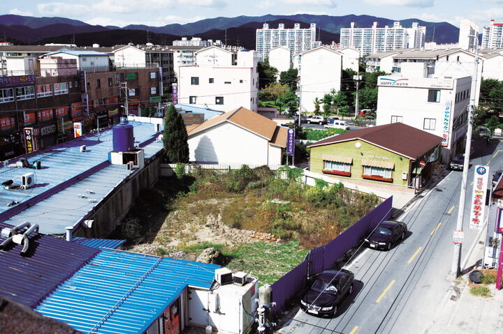 경주 황성동 고분 전경