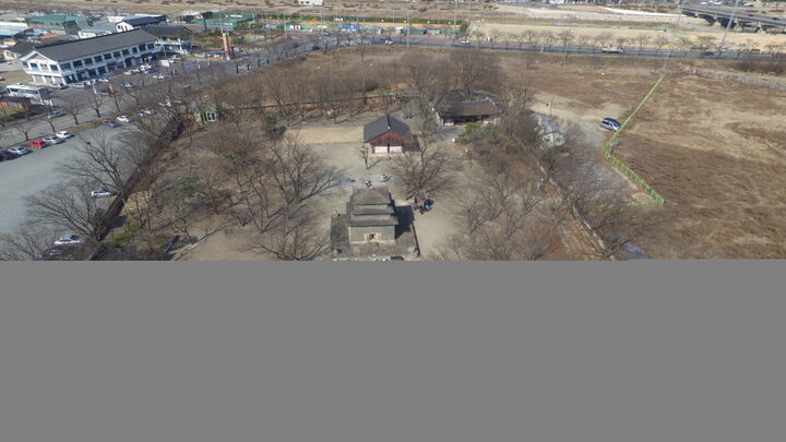 분황사지 전경(국립경주문화재연구소)