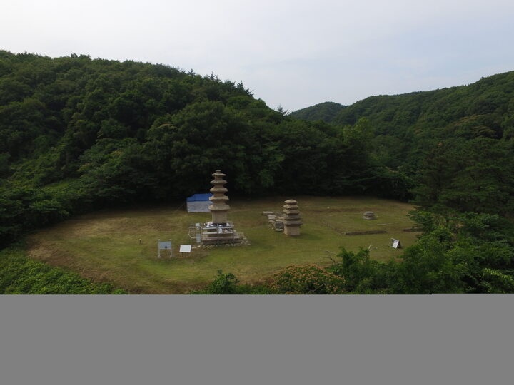 경주 장항리사지 동쪽상공 (고도보존육성과, 2017)