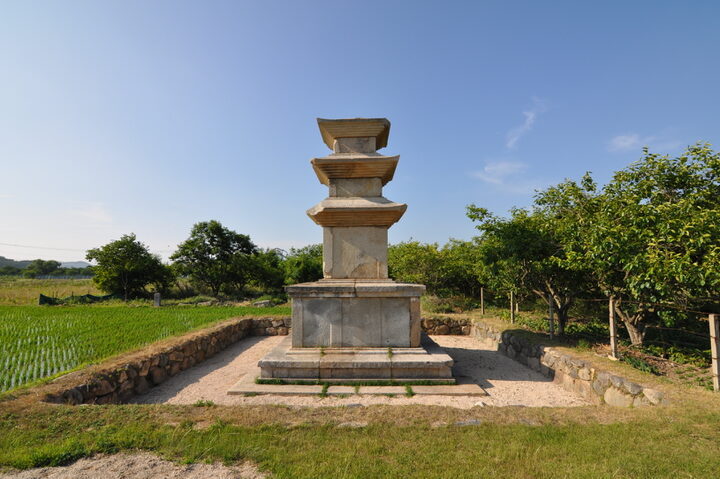 경주 천군동사지 서 삼층석탑 (고도보존육성과, 2017)