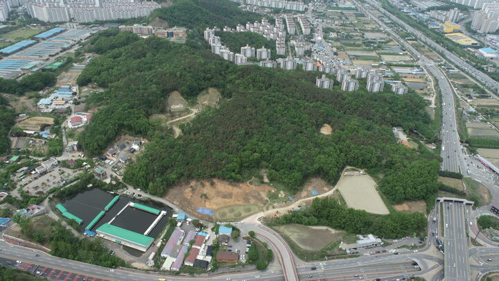 용인 보정동 고분군 전경(2020)