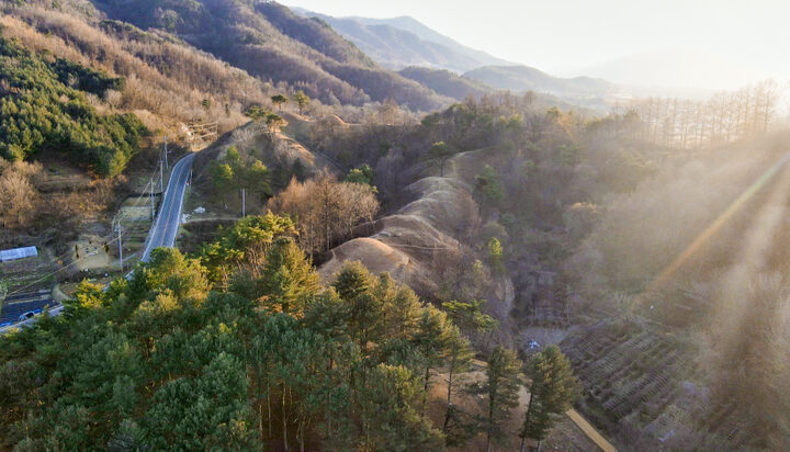 장수 동촌리 고분군 - 전경