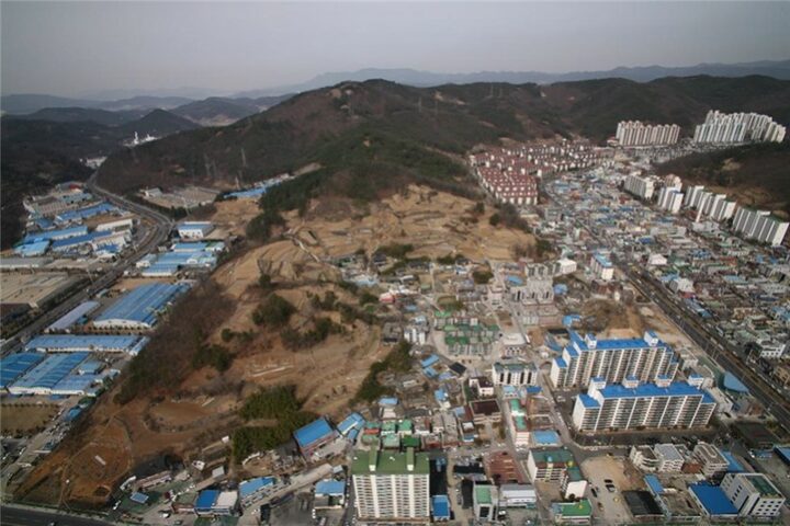 구미 황상동 고분군_항공사진