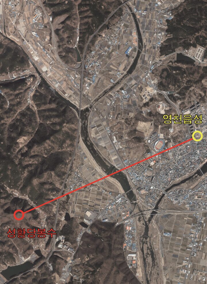 제2로 직봉 - 영천 성황당 봉수 유적