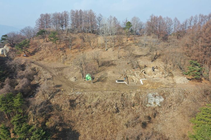 2. 장수 침령산성 근경