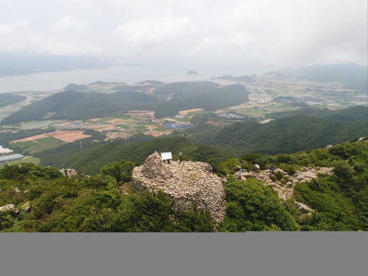 해남 달마산 봉수(연대 원경)