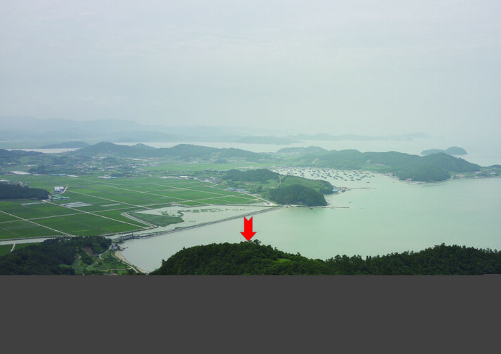 해남 관두산 봉수 원경