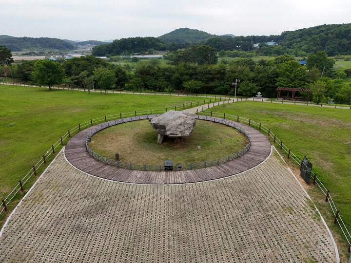 18호 지석묘 항공 (촬영년도 : 2024년)