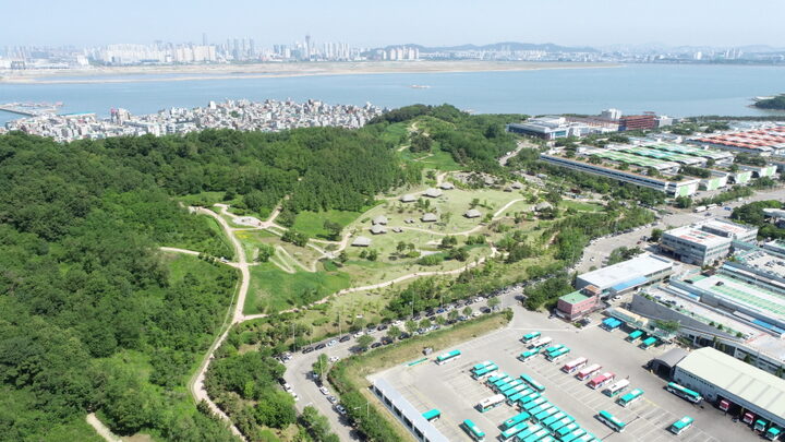 남측 항공사진 (촬영년도 : 2024)