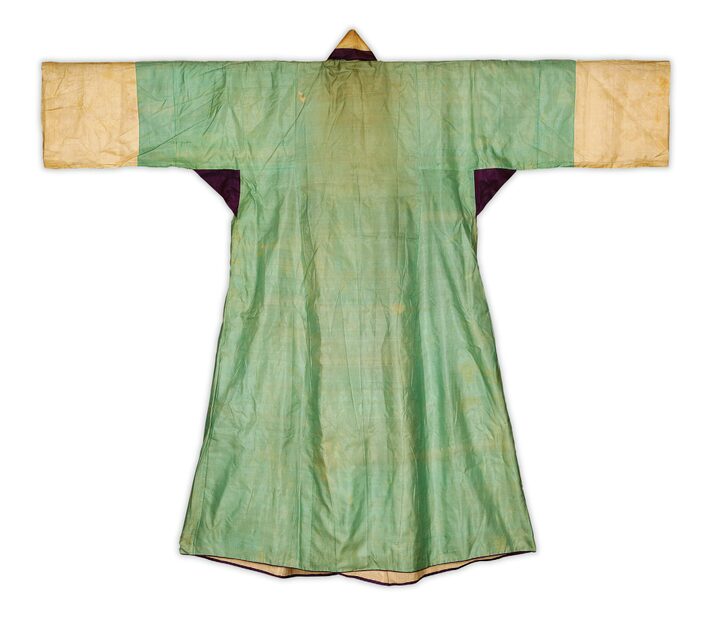 옥색 명주 장옷(뒤)