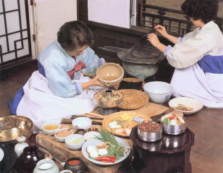 궁중음식조리장면