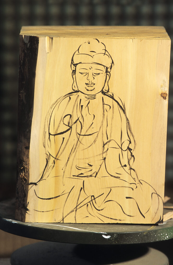 46444_불상제작;밑그림 그리기_목조각장_국가유산청