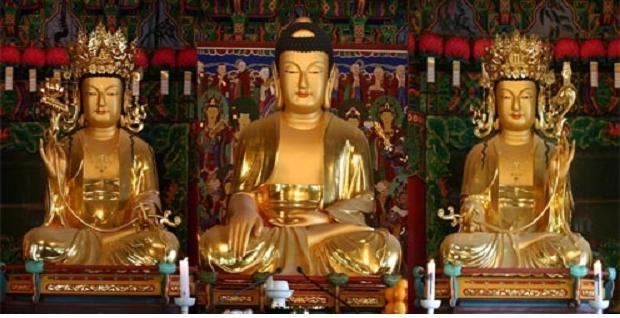 작품사진(석가여래삼존-문수사)