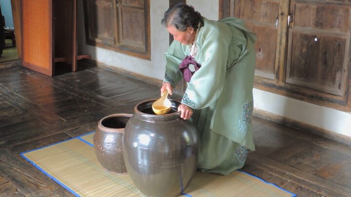 국화주 작업사진