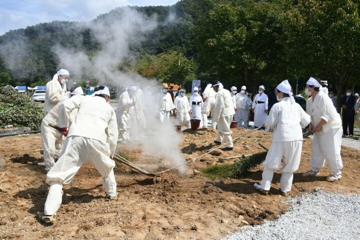 삼가마 해체 전 놀이장면/평창군