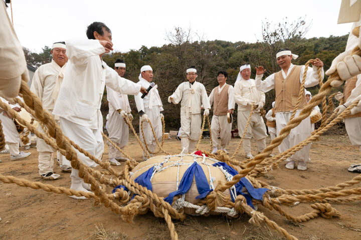 충청남도 무형유산 공주의당집터다지기