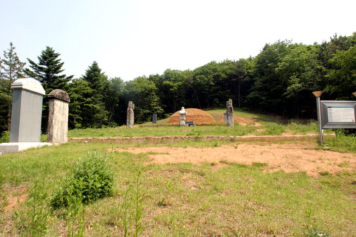 최항선생묘전경