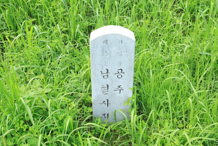 공주남혈사지 표지석