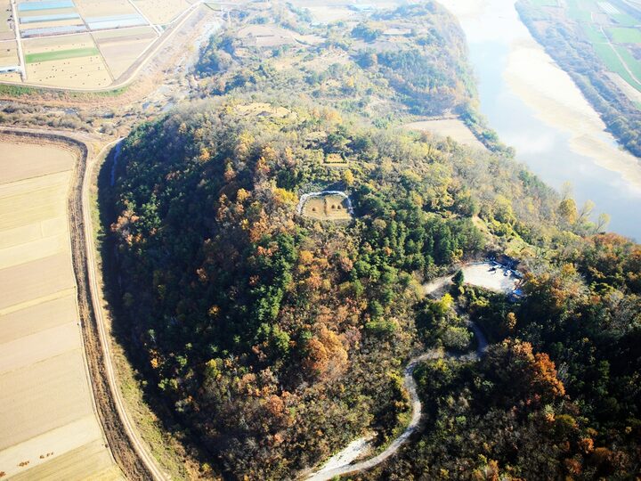 호미산성 전경(항공사진)