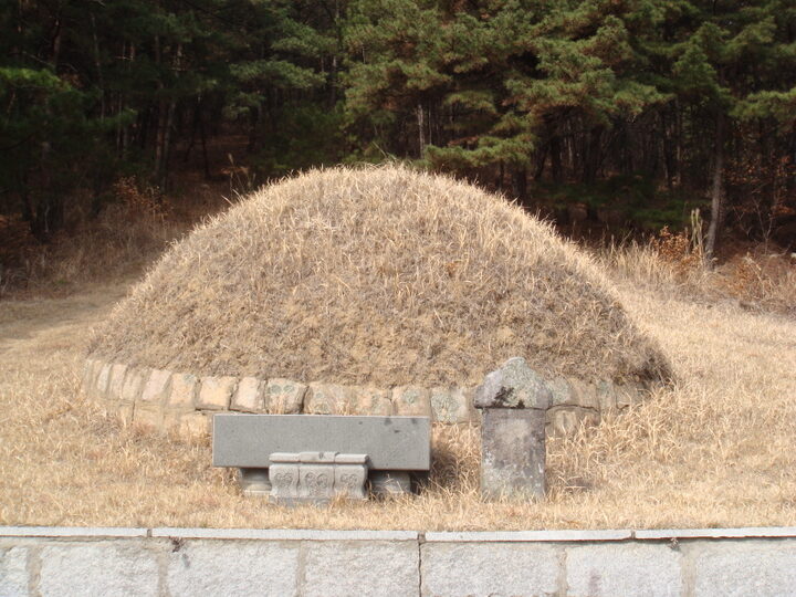 묘와 묘표 전경
