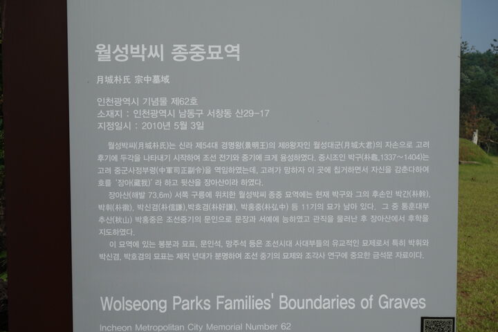 월성박씨 종중 묘역