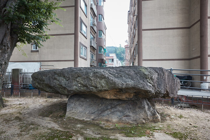 시도기념물  _용인 왕산리 지석묘_배면