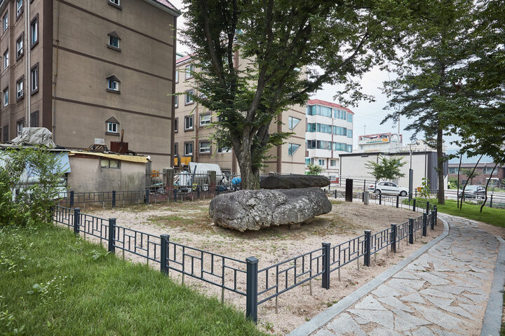 시도기념물  _용인 왕산리 지석묘_우측배면01