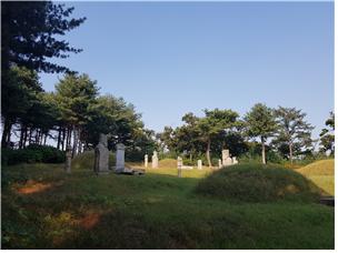 의령남씨 종중묘역(좌측)