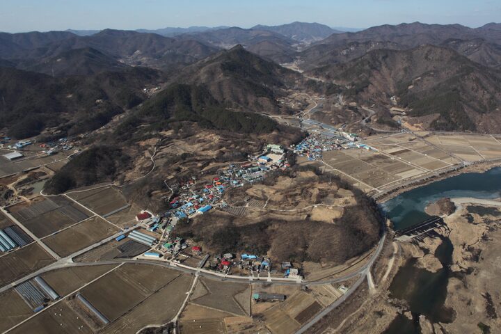 이성산성 항공사진