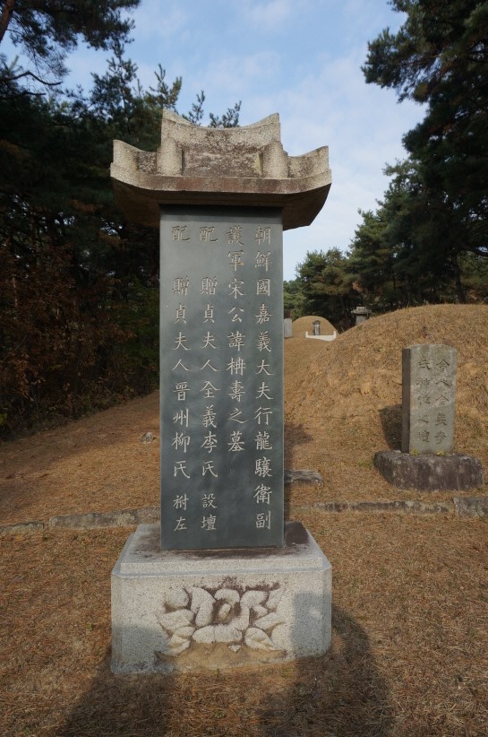 송남수의 묘역 촬영사진