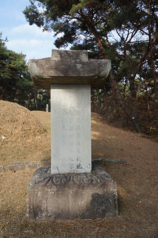 송남수의 묘역 촬영사진