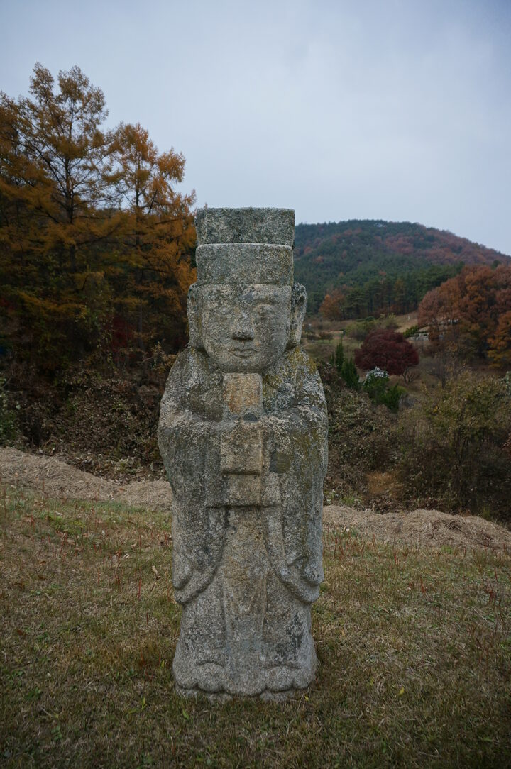 송기수의 묘역 사진촬영