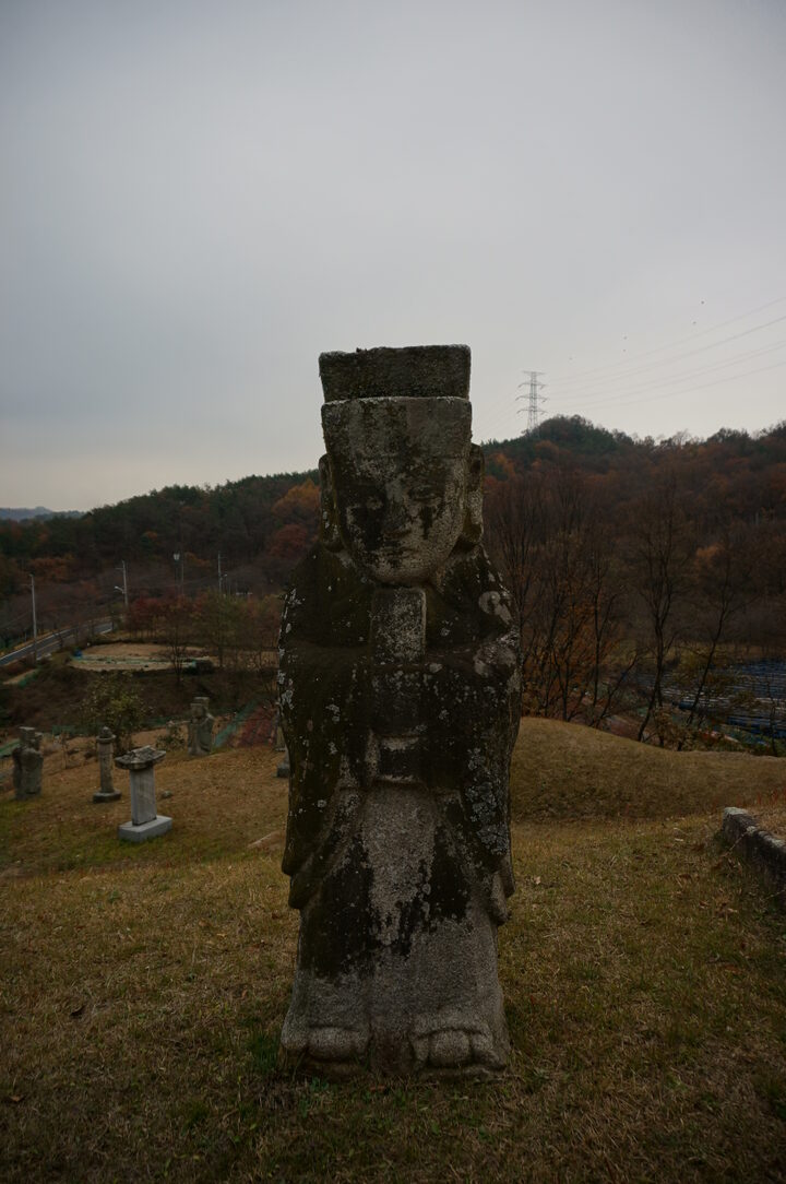 송기수의 묘역 사진촬영