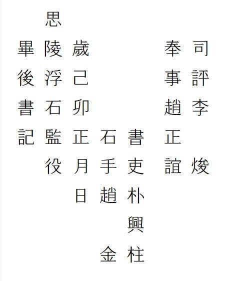 사릉부석감역기