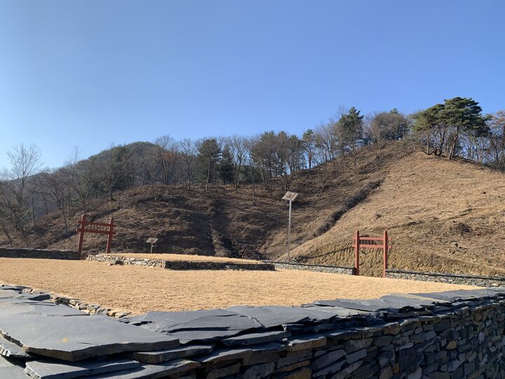 회인사직단 전경